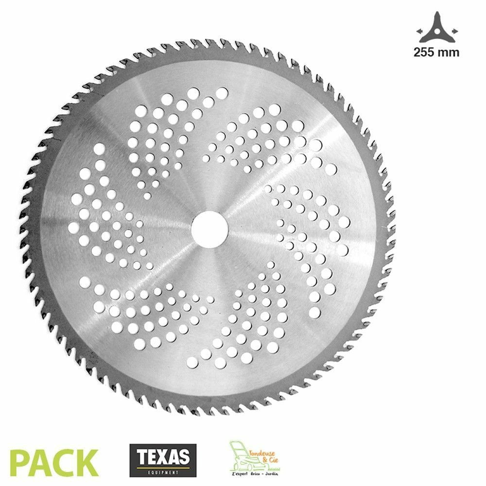  Disque 80 Dents 255 Mm Texas Pour Débroussaillage Intensif