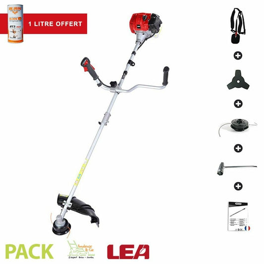  Pack Huile + Rotofil Thermique 52cc Harnais Fil Lame 3 Dents Lea Le25517bp