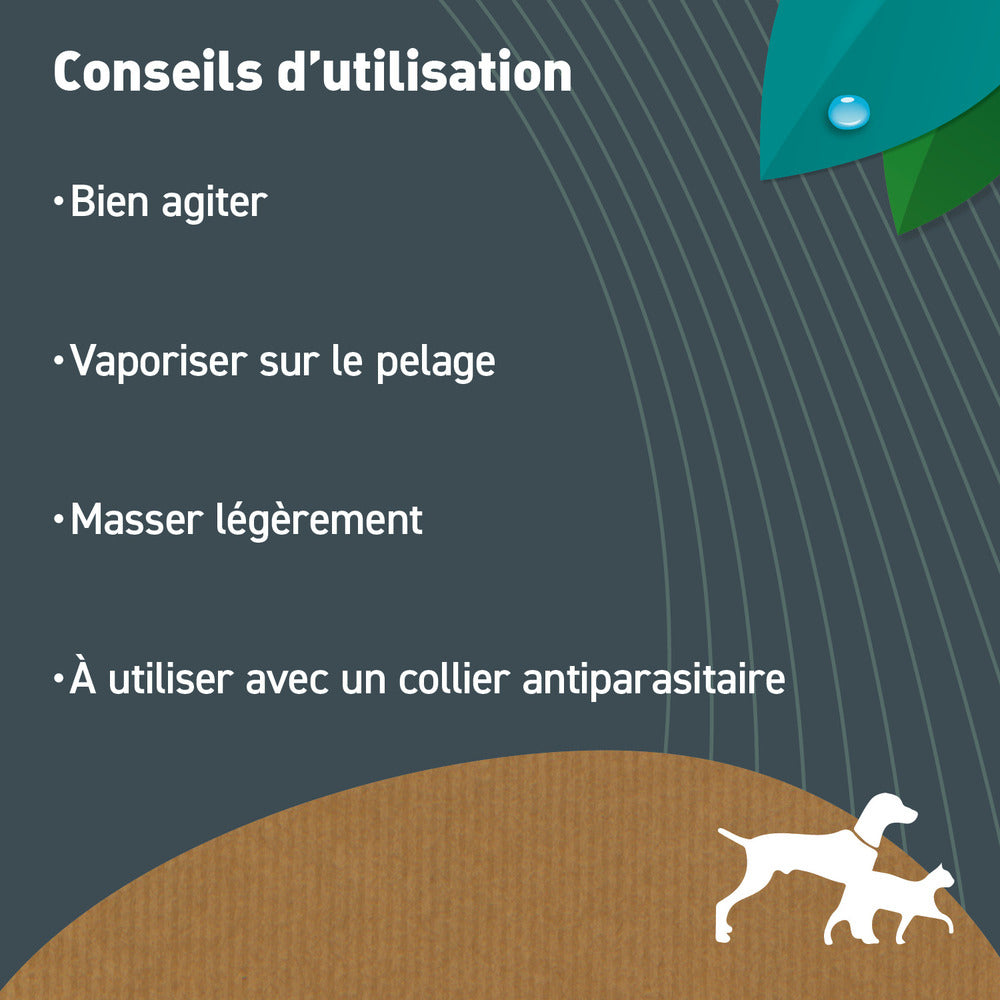  Lotion Anti-insectes - Insectifuge Bio Certifié Ecocert - Chien Et Chat - 500ml
