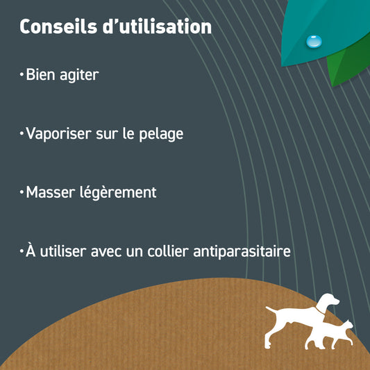  Lotion Anti-insectes - Insectifuge Bio Certifié Ecocert - Chien Et Chat - 500ml