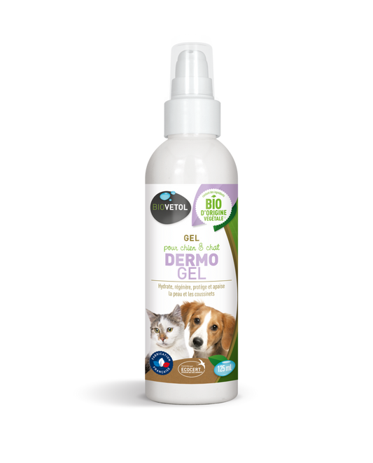  Gel Apaisant Coussinets-bio Certifié Ecocert-irritations Et Micro-lésions -125ml