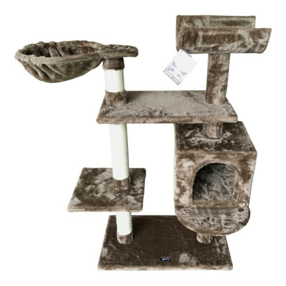 Gloria Grattoir Pour Chats Jarama Arbre Bois Marron Polyester Papier Plastique S