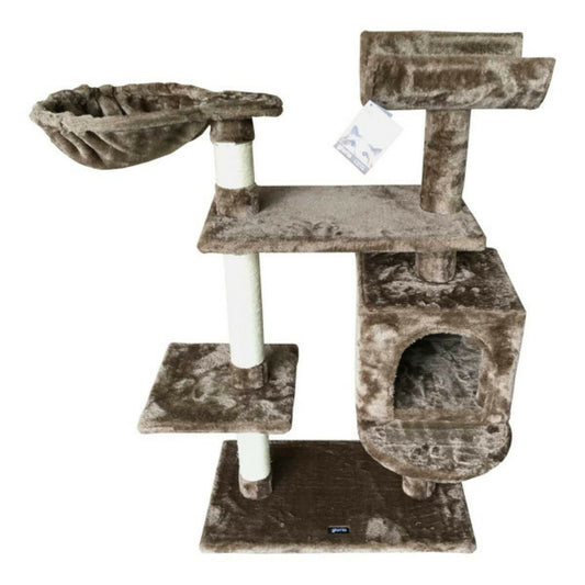 Gloria Grattoir Pour Chats Jarama Arbre Bois Marron Polyester Papier Plastique S