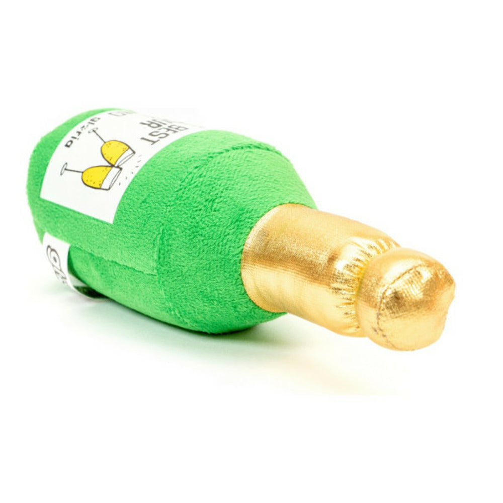 Gloria Jouet Pour Chien En Peluche Champcane Champagne Polyester Feuille De Mousse
