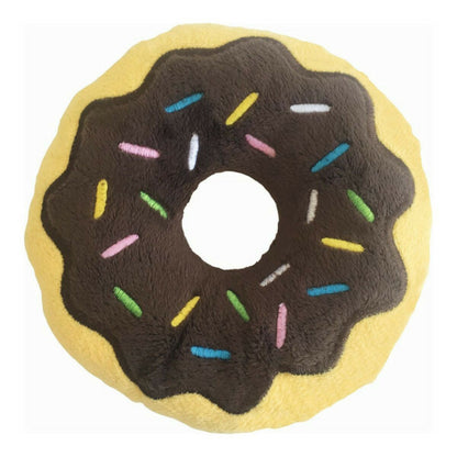 Gloria Jouet Pour Chien En Peluche Chocolat Donut Marron Polyester Brown Feuille De Mousse