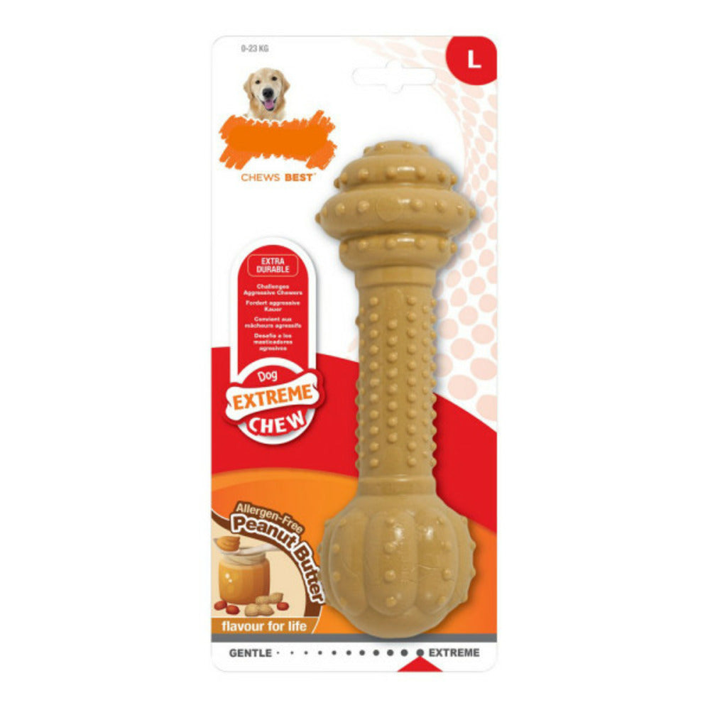 Nylabone Jouet Pour Chien Extreme Chew Barbell Nylon Beurre De Cacahuètes