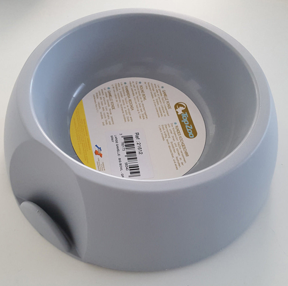  Gamelle Ronde Grise - 22x22x7