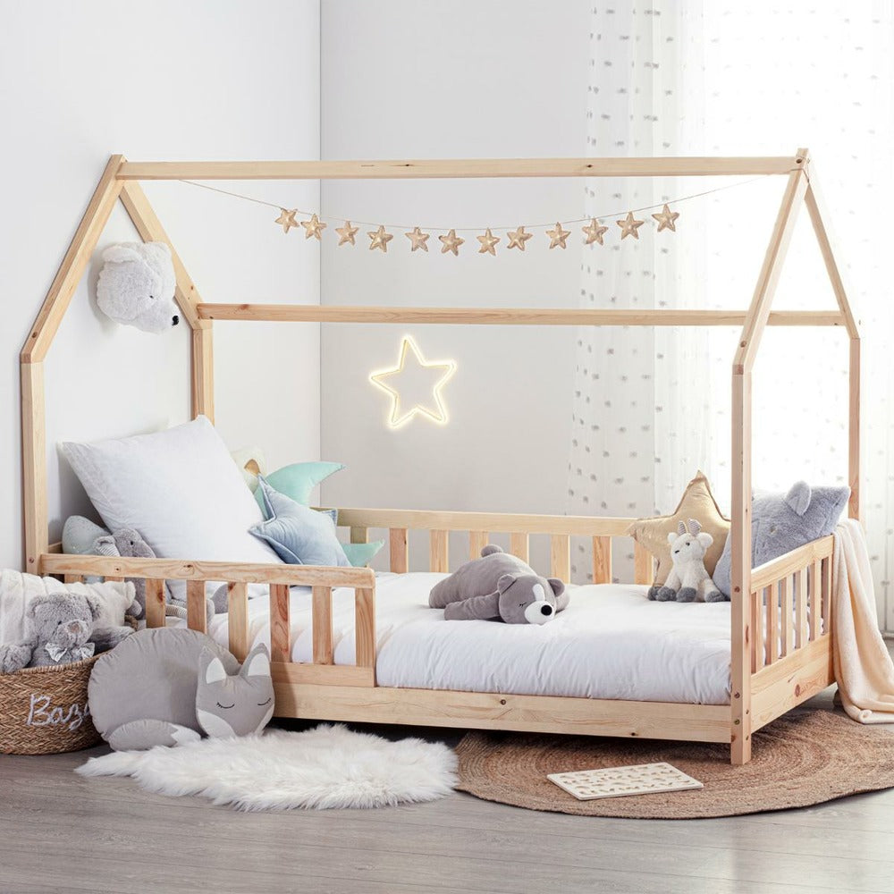 ATMOSPHERA Lit Cabane En Bois Pour Enfant Bosco De 90 X 190 Cm