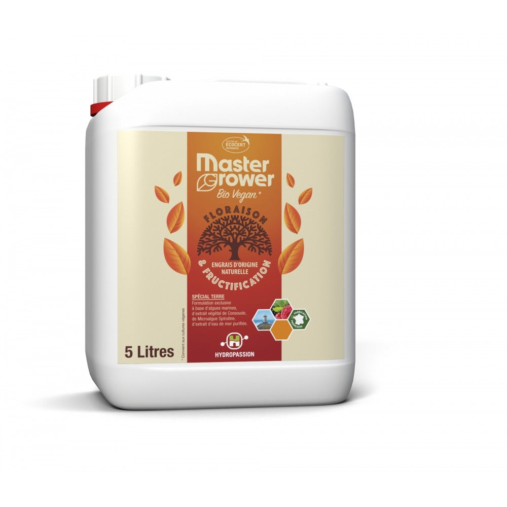  Engrais Bio Vegan Bloom 5 Litres Master Grower