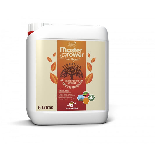  Engrais Bio Vegan Bloom 5 Litres Master Grower