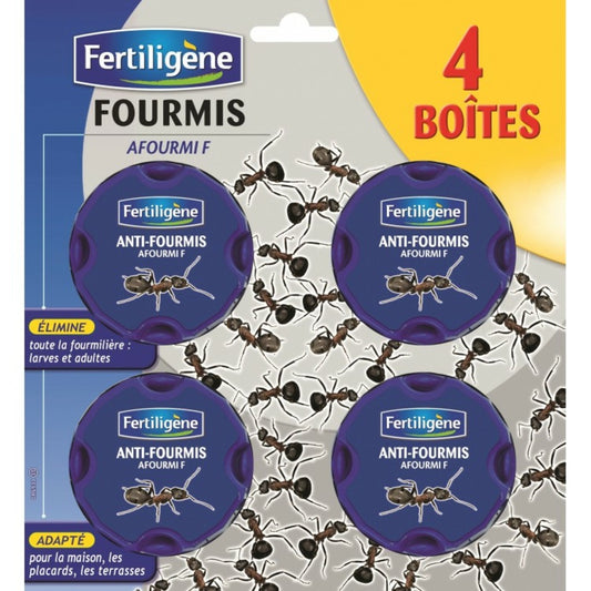  Lot De 4 Boîtes Appât Anti-fourmis