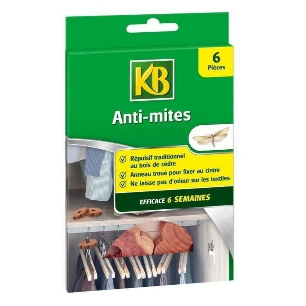  6 Anti-mites Répulsif Au Cedre