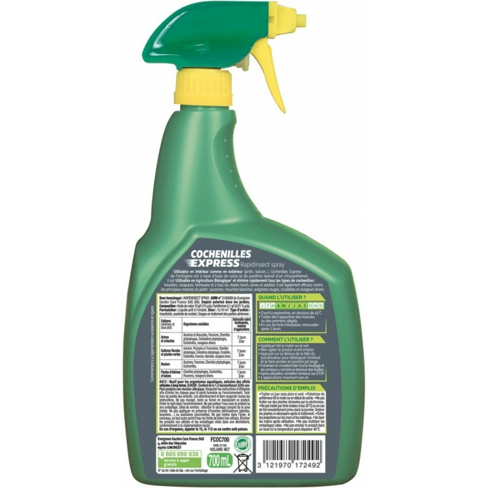  Insecticide Cochenilles Express Prêt à L'emploi 700ml