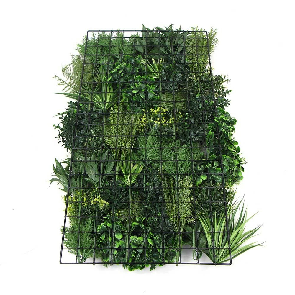  Mur Végétal Artificiel Premium City 1 - 10 Plantes - 1m X 1m