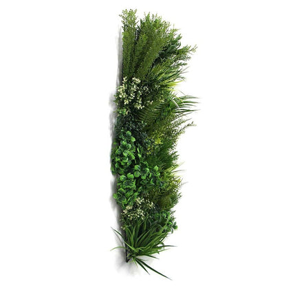  Mur Végétal Artificiel Premium City 1 - 10 Plantes - 1m X 1m