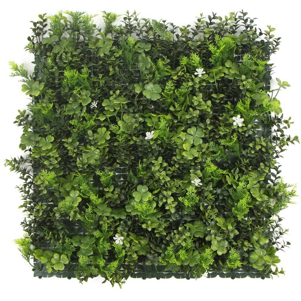  Mur Végétal Artificiel Oxalis - 1m X 1m