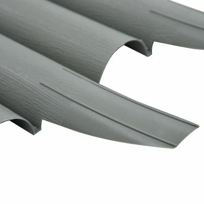 VIDAXL Bordures De Pelouse 36 Pcs Gris 10 M Pp