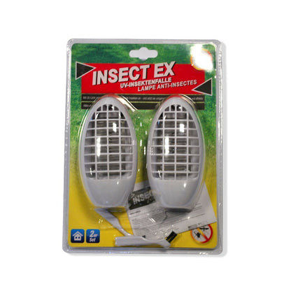 Lot De 2 Lampes Anti-insectes Lumineuses Insect Ex