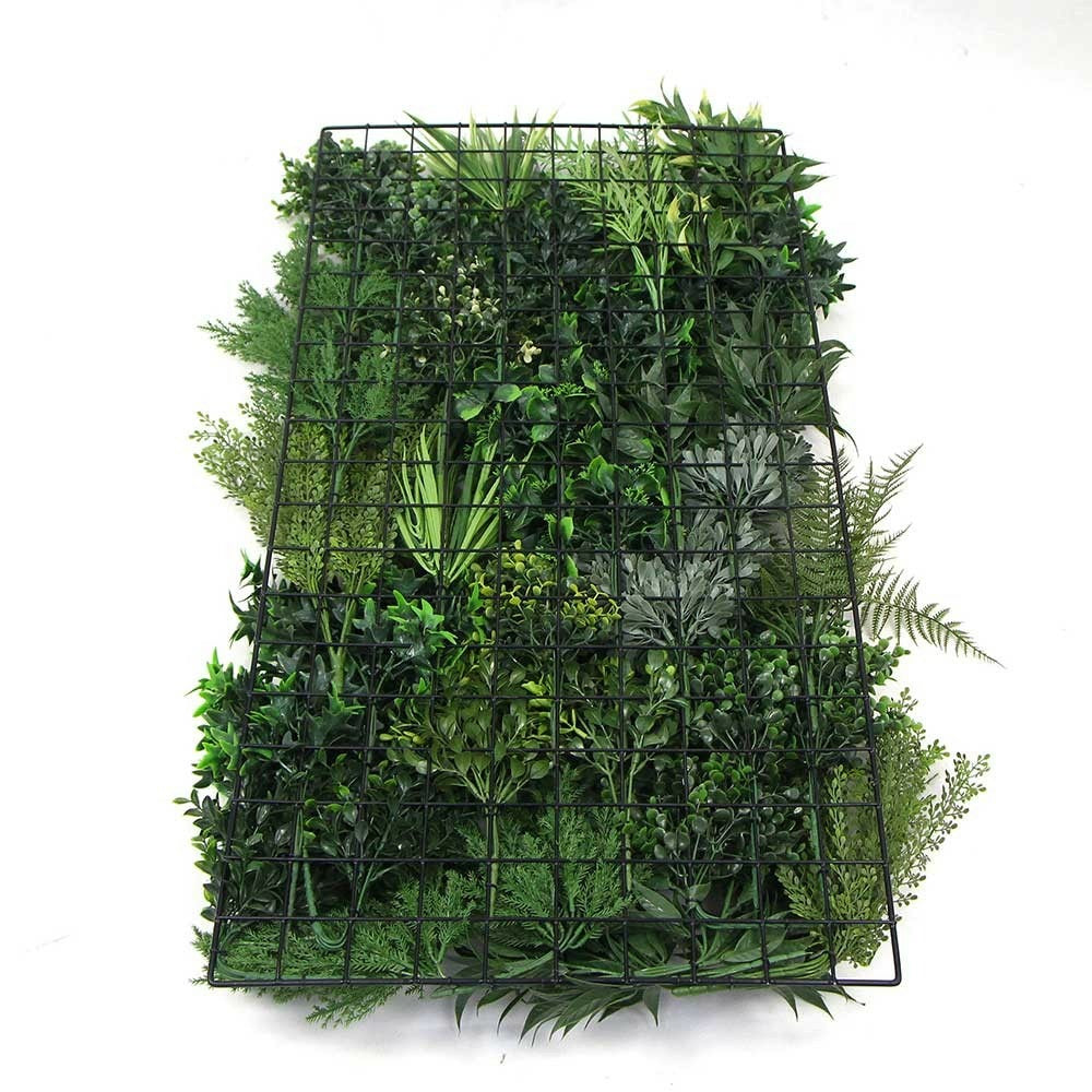  Mur Végétal Artificiel Premium City 3 - 15 Plantes - 1m X 1m