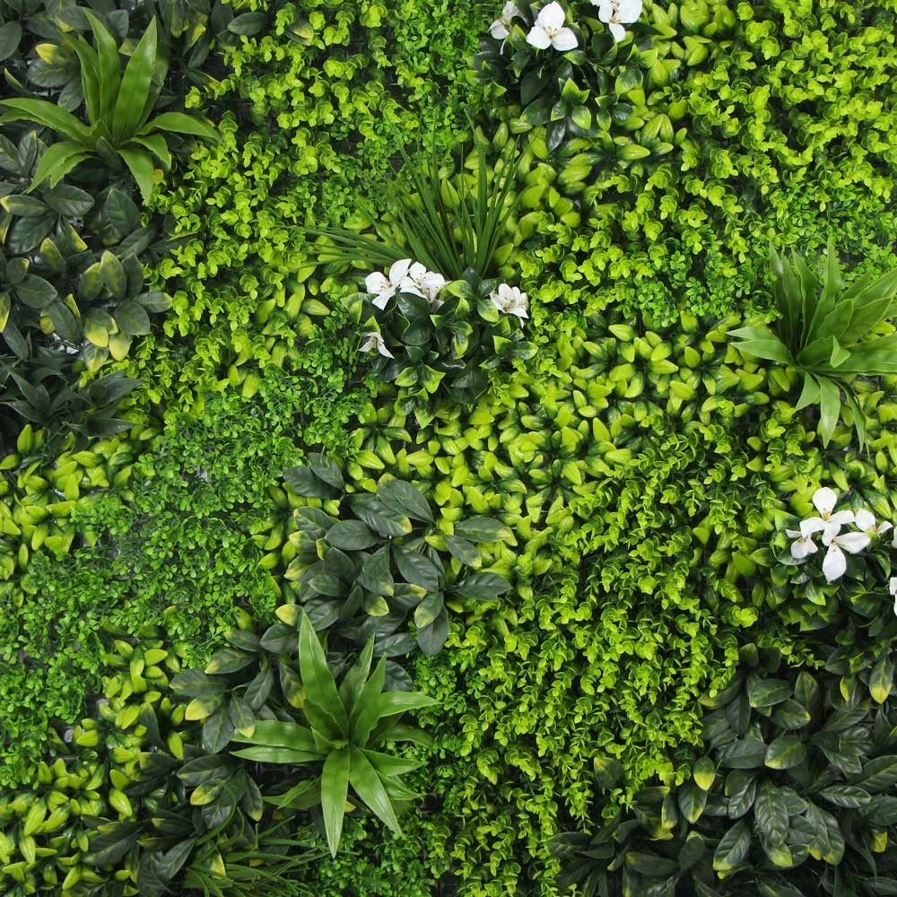  Mur Végétal Artificiel Clematis - 1m X 1m