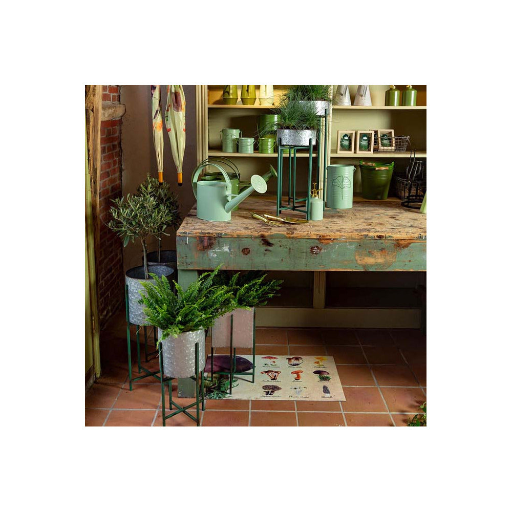 ESSCHERT DESIGN Jardinière Sur Pied En Zinc Intérieure Extérieure (lot De 2) Rondes - 2,7 / 3,8