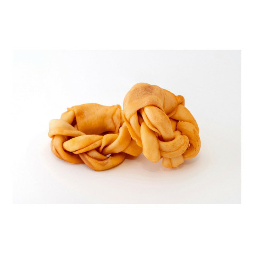 Gloria Snack Pour Chiens Snackys Rawhide Miel 12 Cm Donut Tressé