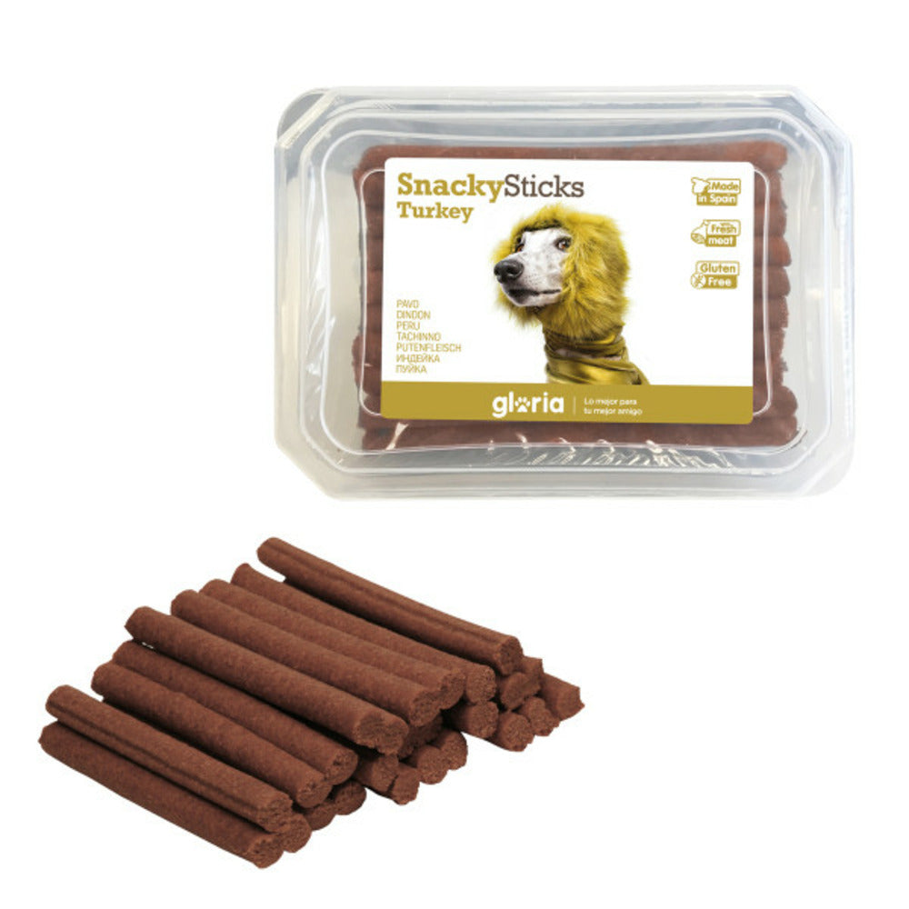 Gloria Snack Pour Chiens Snackys Sticks Poulet Dinde Bars (800 G)