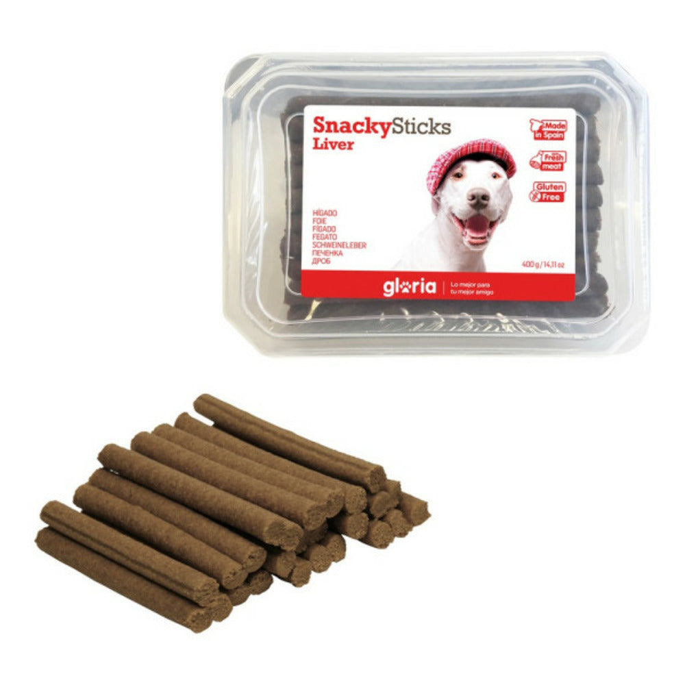 Gloria Snack Pour Chiens Snackys Sticks Foie (350 G)