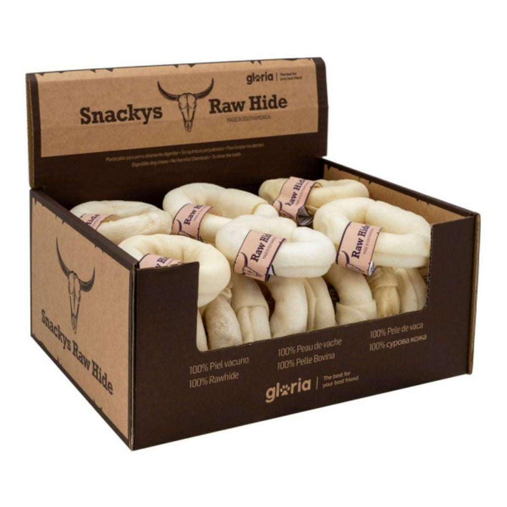Gloria Snack Pour Chiens Snackys Rawhide 8-9 Cm Donut