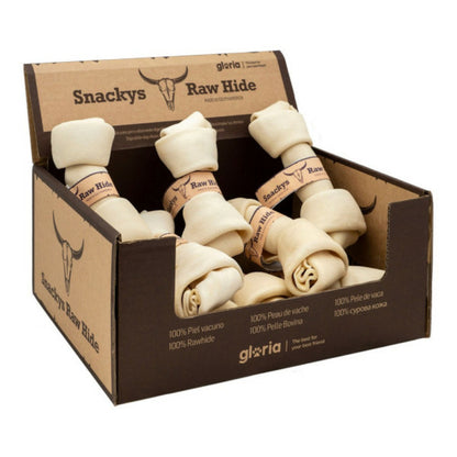 Gloria Snack Pour Chiens Snackys Rawhide 15-17 Cm Nœud 10 Unités
