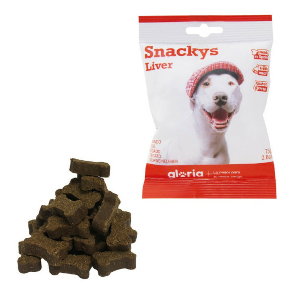 Gloria Snack Pour Chiens Display Snackys Foie (30 X 75 G)