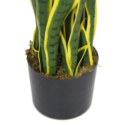  Plante Artificielle - Sanseviera Jaune 89cm