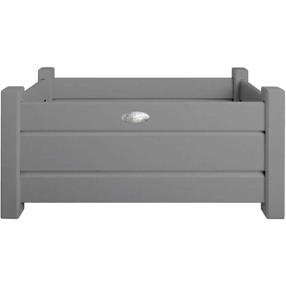 Bacs à Fleurs Rectangulaires (lot De 2) Gris
