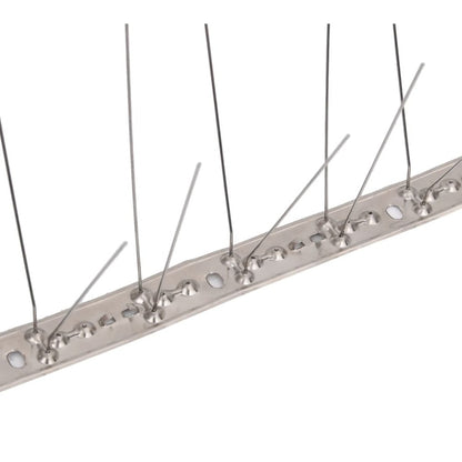 VIDAXL Ensemble De 6 Pointes à 4 Rangées Contre Oiseaux Inox 3 M