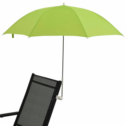 VIDAXL Parasols De Chaise De Camping 2 Pcs Vert 105 Cm