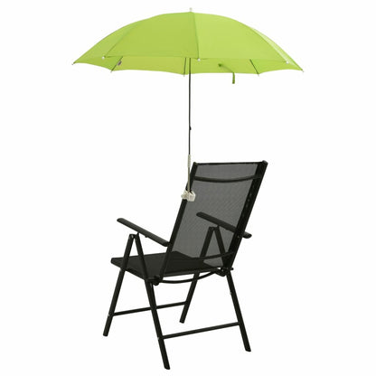 VIDAXL Parasols De Chaise De Camping 2 Pcs Vert 105 Cm
