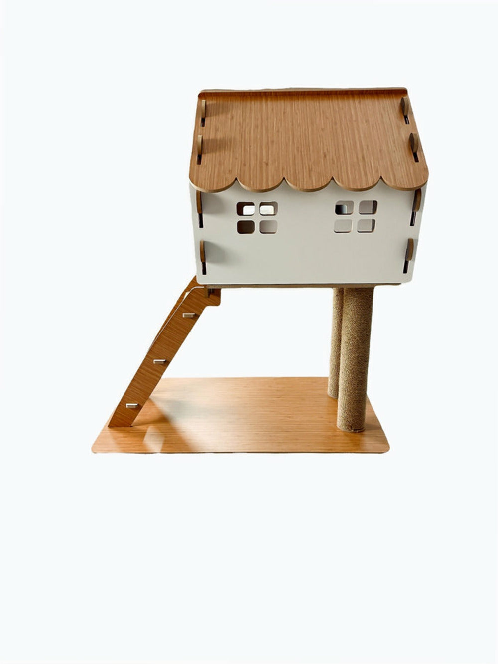  Maisonnette Pour Chat Avec Griffoir (beige)