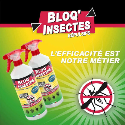  Bloq'insect Barrage Aux Insectes Lot De 2l | Pulvérisateur Anti Insecte Intérieur Extérieur | élimine Moustiques,fourmis,mouches