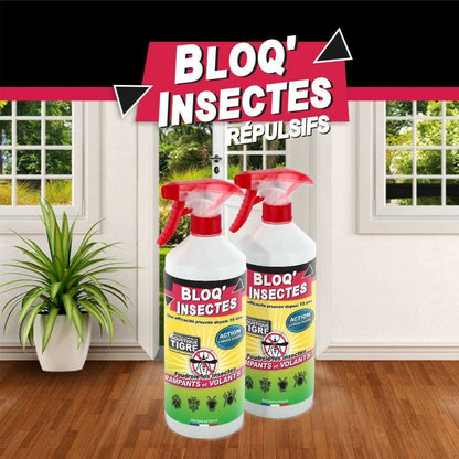  Bloq'insect Barrage Aux Insectes Lot De 2l | Pulvérisateur Anti Insecte Intérieur Extérieur | élimine Moustiques,fourmis,mouches