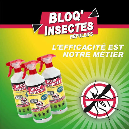  Bloq'insect Barrage Aux Insectes Lot De 3l | Pulvérisateur Anti Insecte Intérieur Extérieur | élimine Moustiques,fourmis,mouches