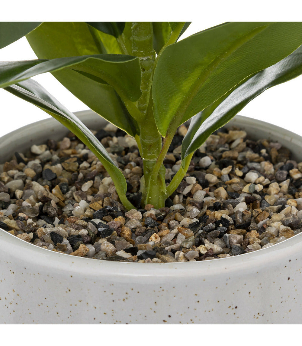 ATMOSPHERA Plante Verte Artificielle Pot En Céramique H 30 Cm