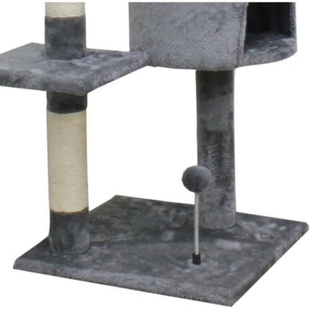  Arbre A Chat Jasper - 40 X 40 X 114 Cm - Gris