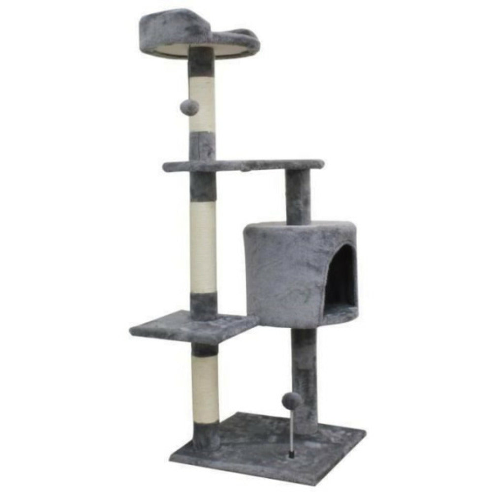  Arbre A Chat Jasper - 40 X 40 X 114 Cm - Gris