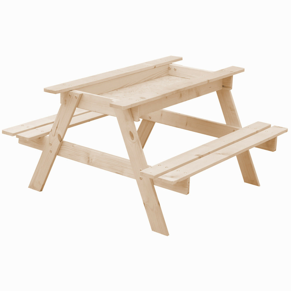  Table Enfant Pour Le Jardin - Table Et Chaise Enfant Avec Boite De Rangement -90x90xh50 Cm - M010-1