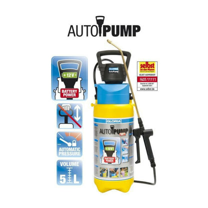 Gloria Pulvérisateur à Pression Avec Pompe électrique Intégrée - 5l