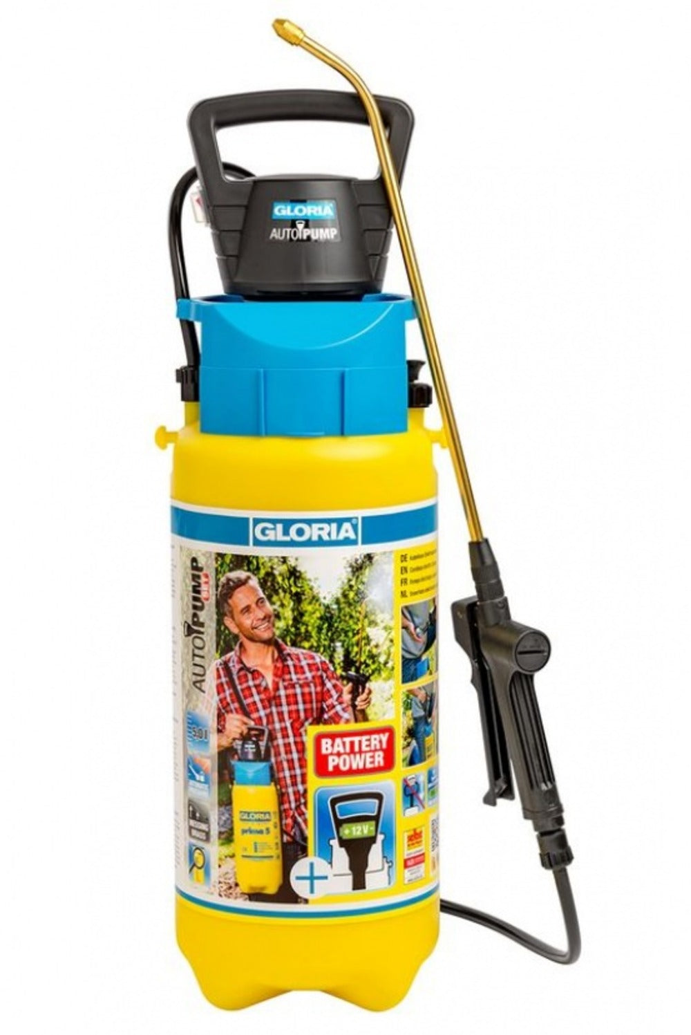 Gloria Pulvérisateur à Pression Avec Pompe électrique Intégrée - 5l