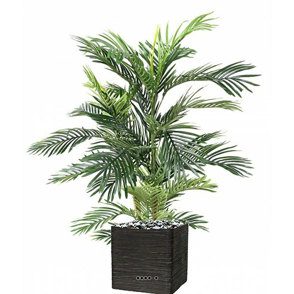  Joli Palmier Areca Artificiel En Pot Multitroncs H 120 Cm Vert - Choisissez Votr