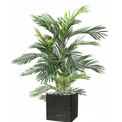  Joli Palmier Areca Artificiel En Pot Multitroncs H 120 Cm Vert - Choisissez Votr