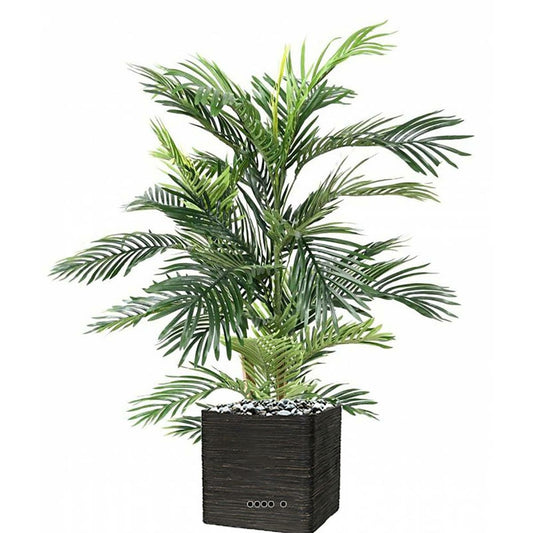  Joli Palmier Areca Artificiel En Pot Multitroncs H 120 Cm Vert - Choisissez Votr