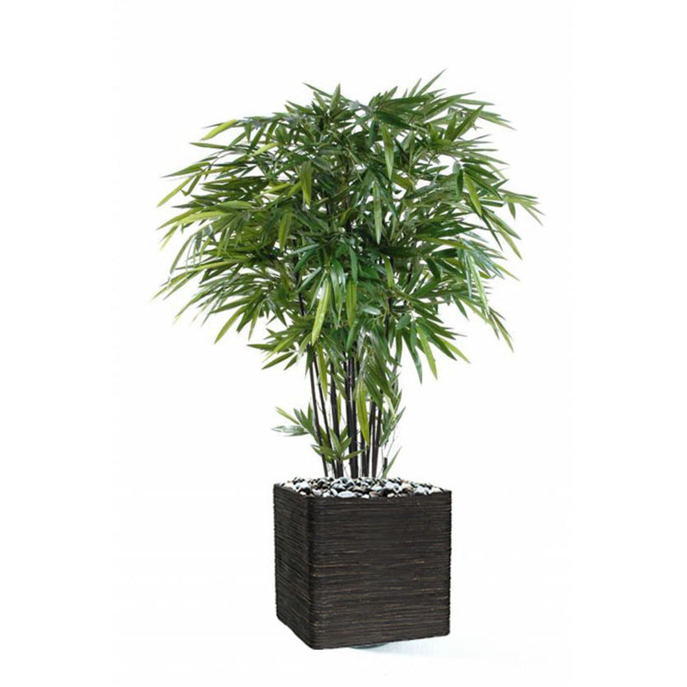  Bambou Artificiel à Cannes Noires Effet Zen H 180 Cm - Choisissez Votre Hauteur: